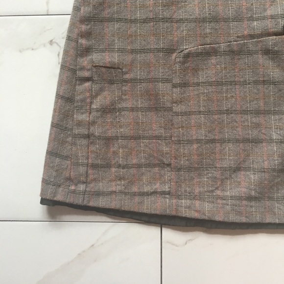 VTG Harve Benard Haltzman Brown Wool Mini Skirt - Picture 6 of 7